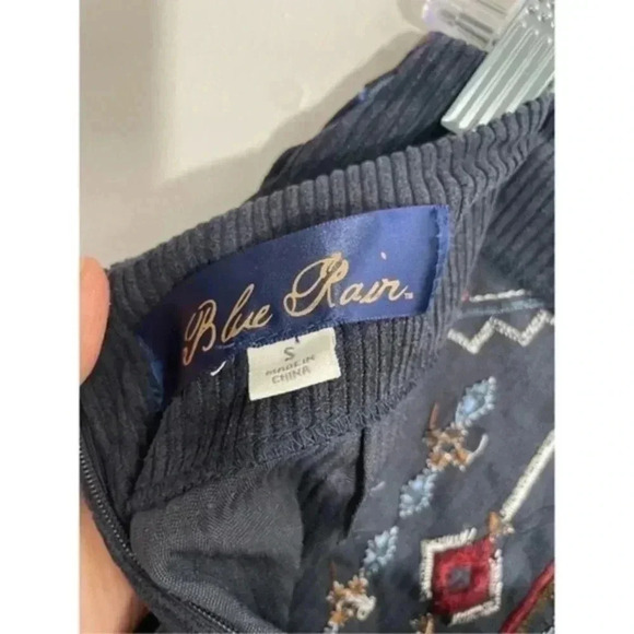 Francesca’s blue rain corduroy mini skirt Small - Picture 7 of 7